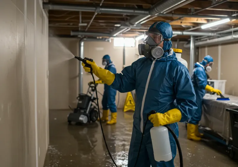 Basement Sanitization and Antimicrobial Treatment process in Beatty, NV